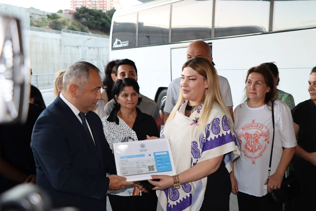 Şuşaya 10 000-ci sərnişin səfər edib