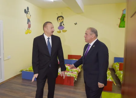 A newly built 100-seat kindergarten opens in Gobustan district