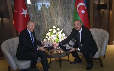 Turkey’s Erdogan gives Azerbaijani leader watch with Kharibulbul image