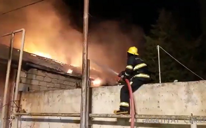 Bakıda yanğın olub