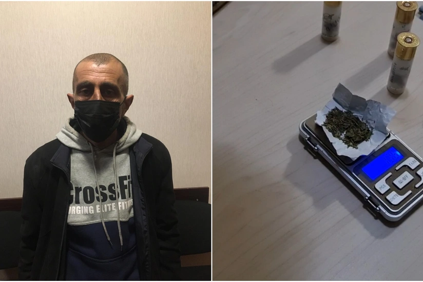 Gəncə sakinində silah və narkotik aşkarlanıb