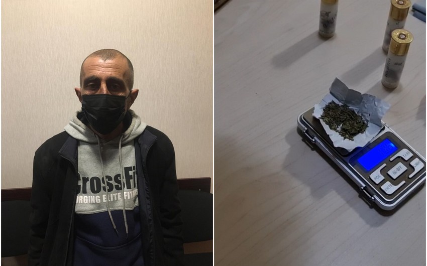 Gəncə sakinində silah və narkotik aşkarlanıb
