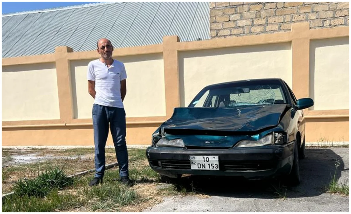 Ucarda heroinin təsiri altında avtomobil idarə edən şəxs qəza törədib