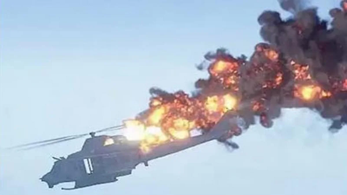 Çində yanğınsöndürən helikopter qəzaya uğradı