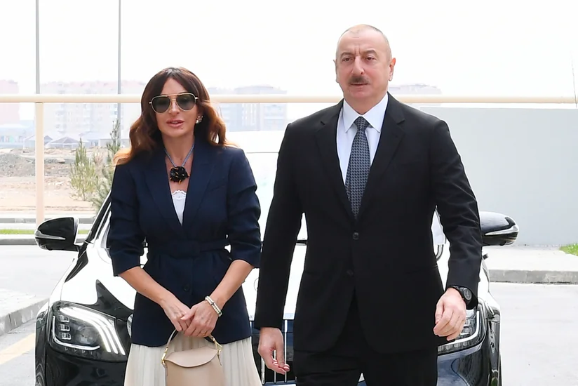 İlham Əliyev və Mehriban Əliyeva Ağcabədi rayonuna səfər ediblər