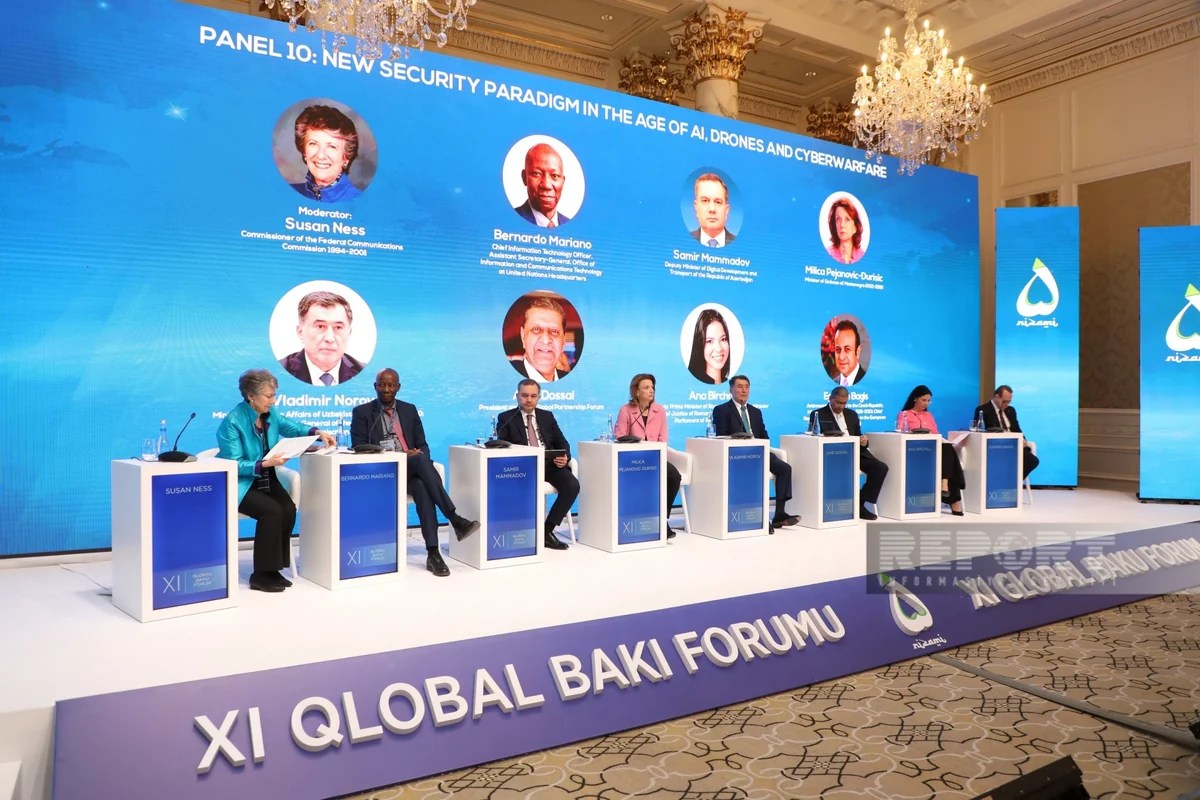 Bakı Forumu: Süni intellekt və dronlar əsrində yeni təhlükəsizlik paradiqması mövzusunda panel iclası keçirilib