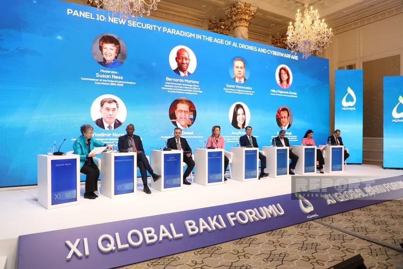 Bakı Forumu: Süni intellekt və dronlar əsrində yeni təhlükəsizlik paradiqması mövzusunda panel iclası keçirilib