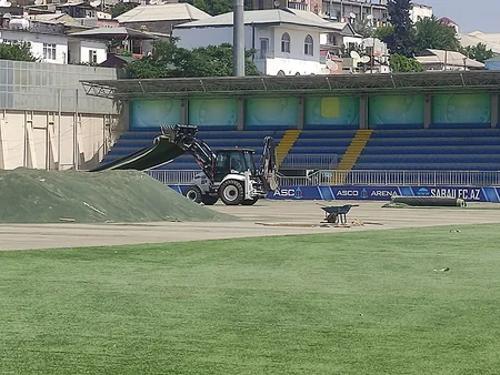 Səbailə məxsus stadionun süni örtüyü dəyişdirilir