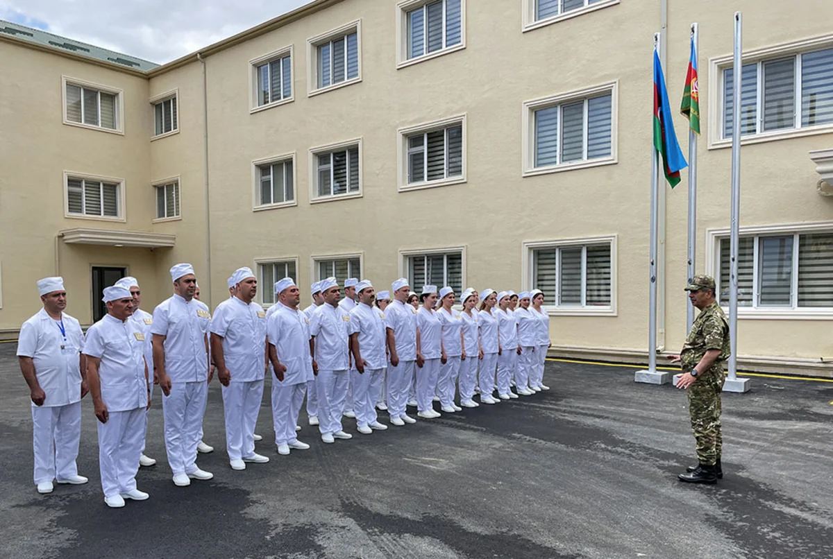 Zakir Həsənov Xocavənddə hərbi hospitalın açılışında olub