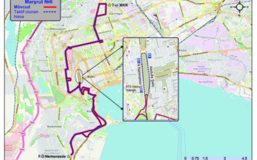 One more bus service changes route in Baku