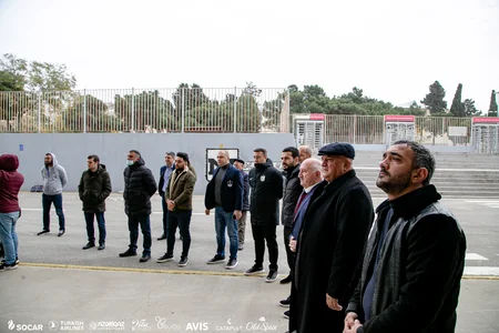 “Bakcell Arenada şəhidlərin adına “Xatirə Lövhəsi” açılıb
