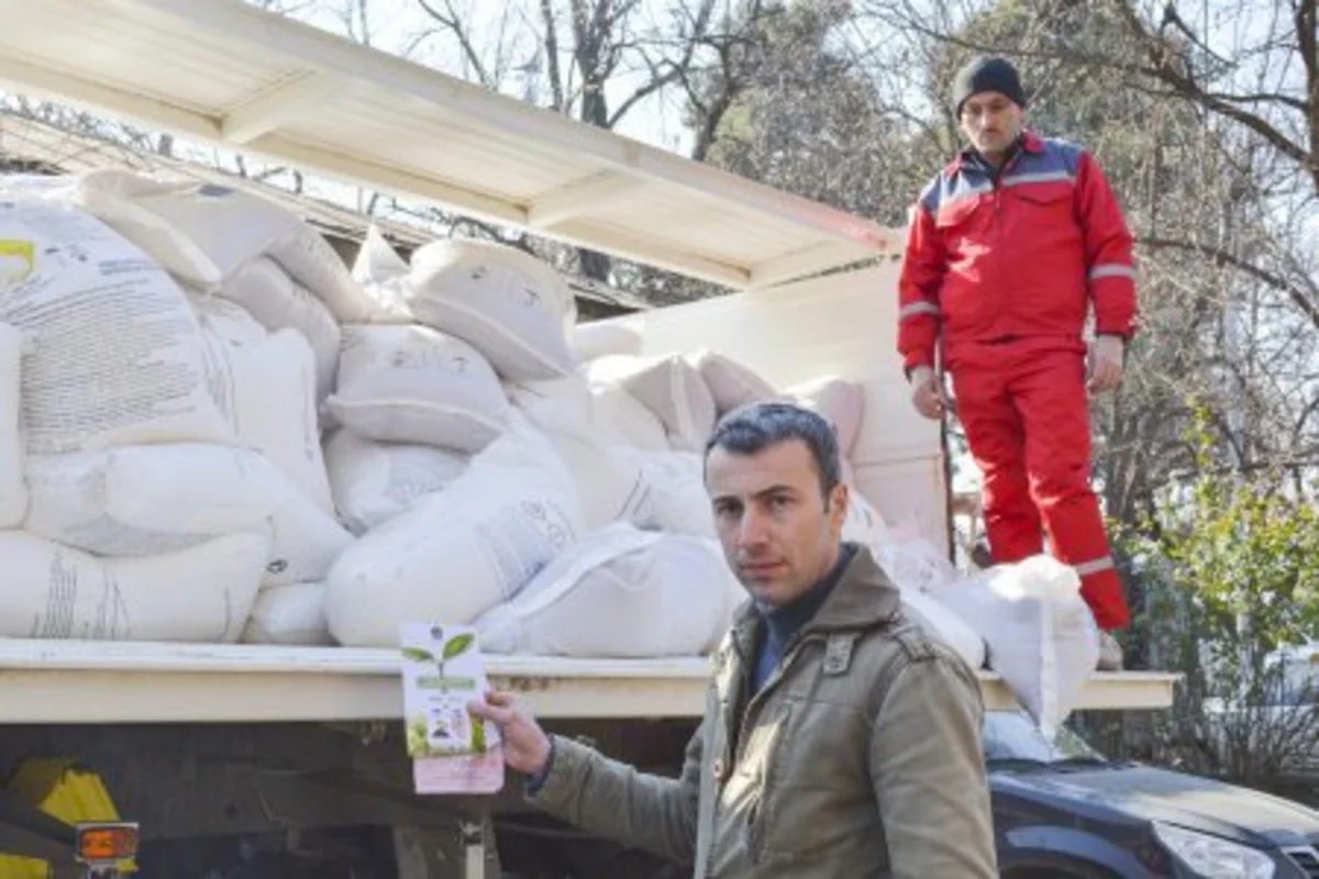 Şəkidə azot gübrəsinin güzəştli şərtlərlə səyyar satışı həyata keçirilib