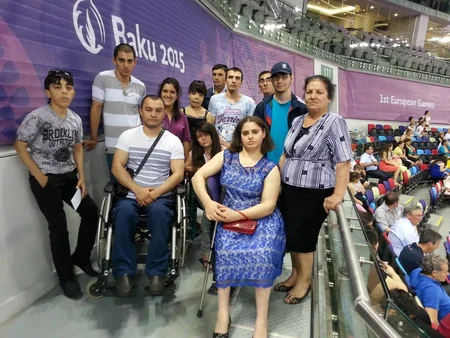​18 nəfər sağlamlıq imkanları məhdud gənc Bakı 2015də könüllü kimi iştirak edib