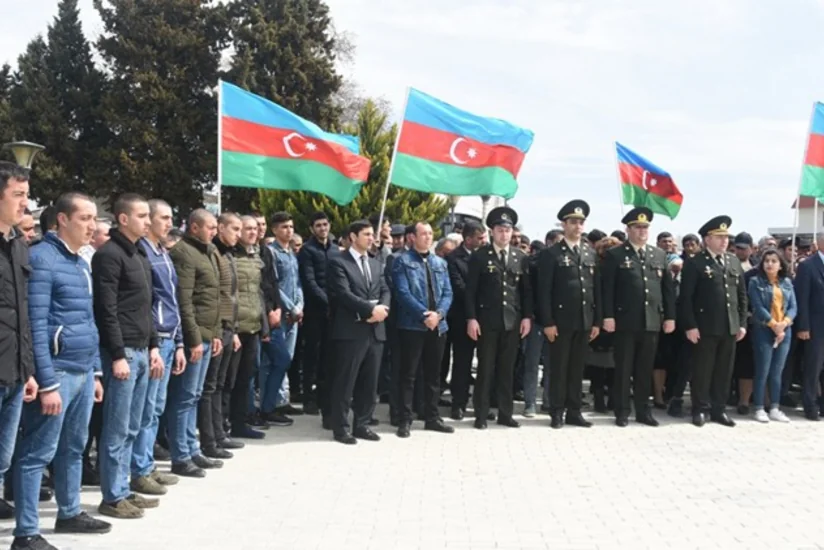 Ağstafada çağırışçılar hərbi xidmətə yola salınıblar