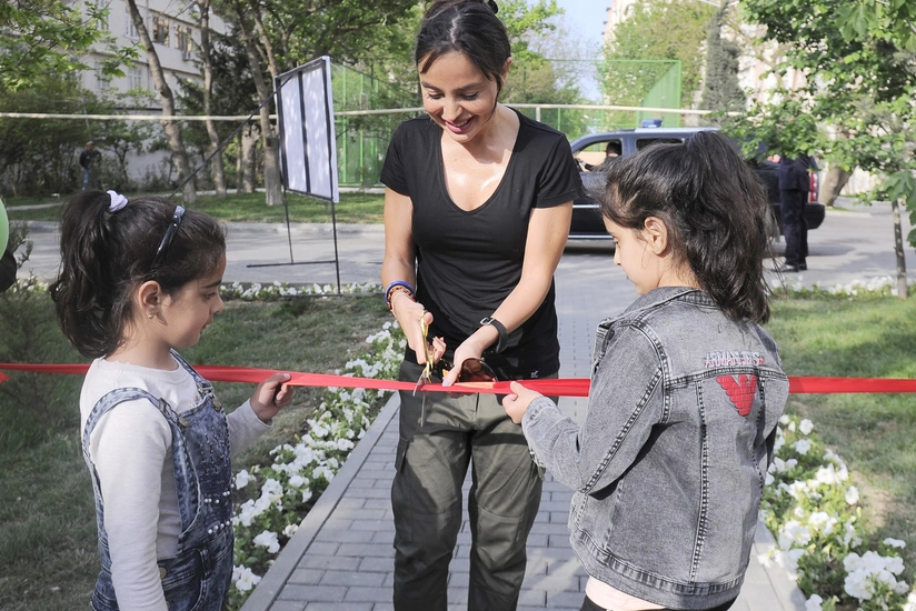 Another yard redeveloped under “Bizim həyət” project inaugurated in Baku