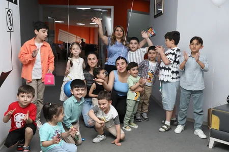 Festive atmosphere at Report News Agency on Children's Day