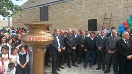 ​Qubanın kəndlərindən birinə təbii qaz verilib - FOTO