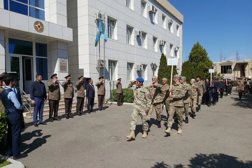 FHN-in Qarabağ Regional Mərkəzində “Gənc xilasedici və yanğınsöndürən” yarışlarının zona birinciliyi keçirilib