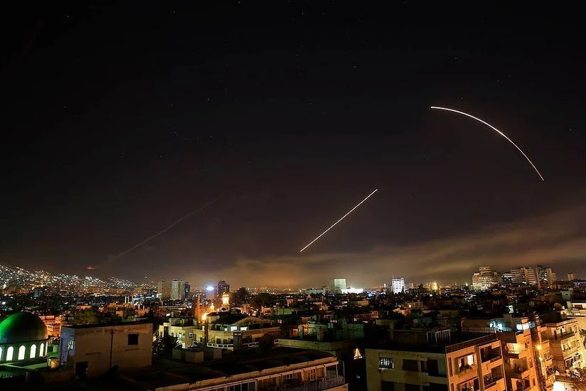ПВО Сирии поразили воздушные цели противника около Дамаска