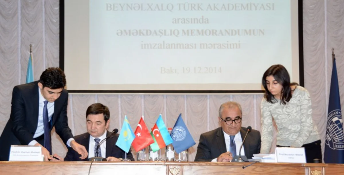 Azərbaycan Dövlət İqtisad Universiteti ilə Türk Akademiyası arasında anlaşma imzalanıb
