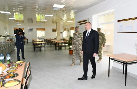 Prezident İlham Əliyev N saylı hərbi hissənin açılışında iştirak edib - YENİLƏNİB