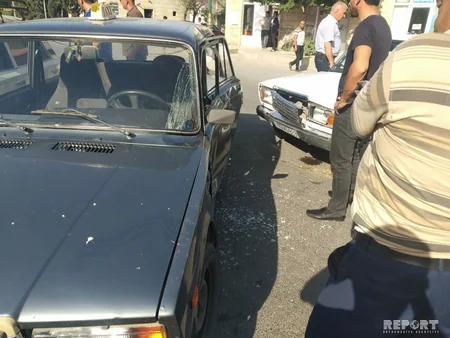 Kürdəmirdə yol qəzası baş verib - FOTO