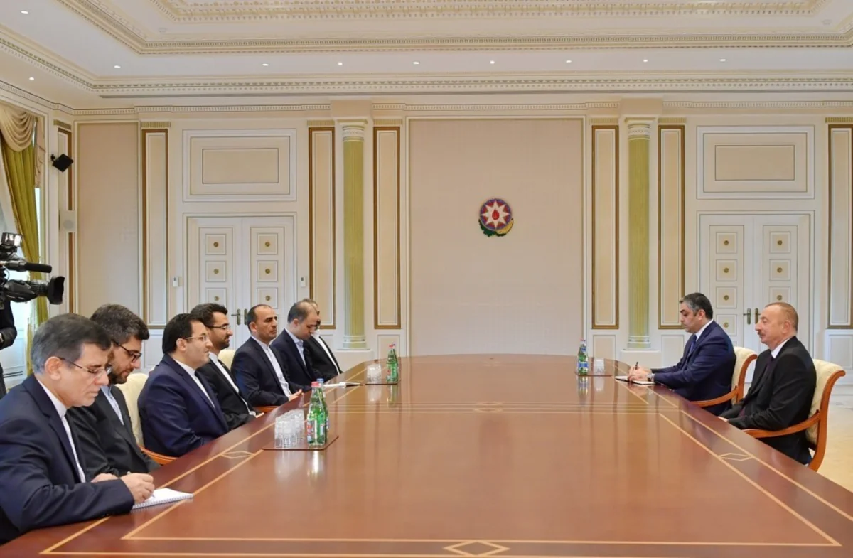 President Ilham Aliyev receives delegation led by Iranian minister of information and communications technology