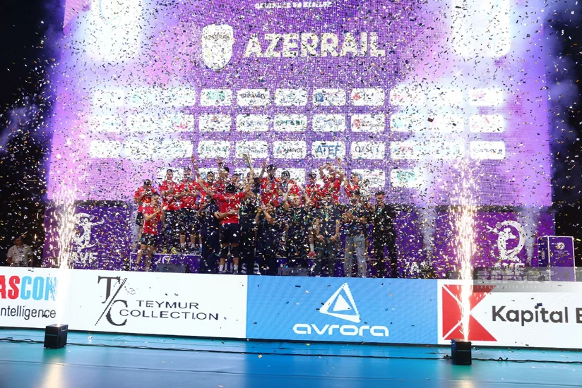 Kişi voleybolçular arasında Azərbaycan Yüksək Liqasının qalibləri mükafatlandırılıb