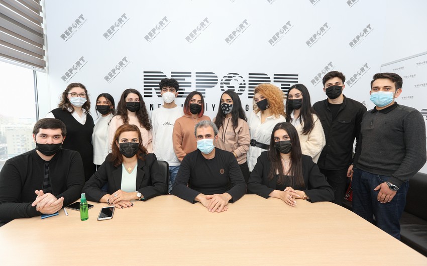 Azerbaijan University of Languages students visit Report Media School