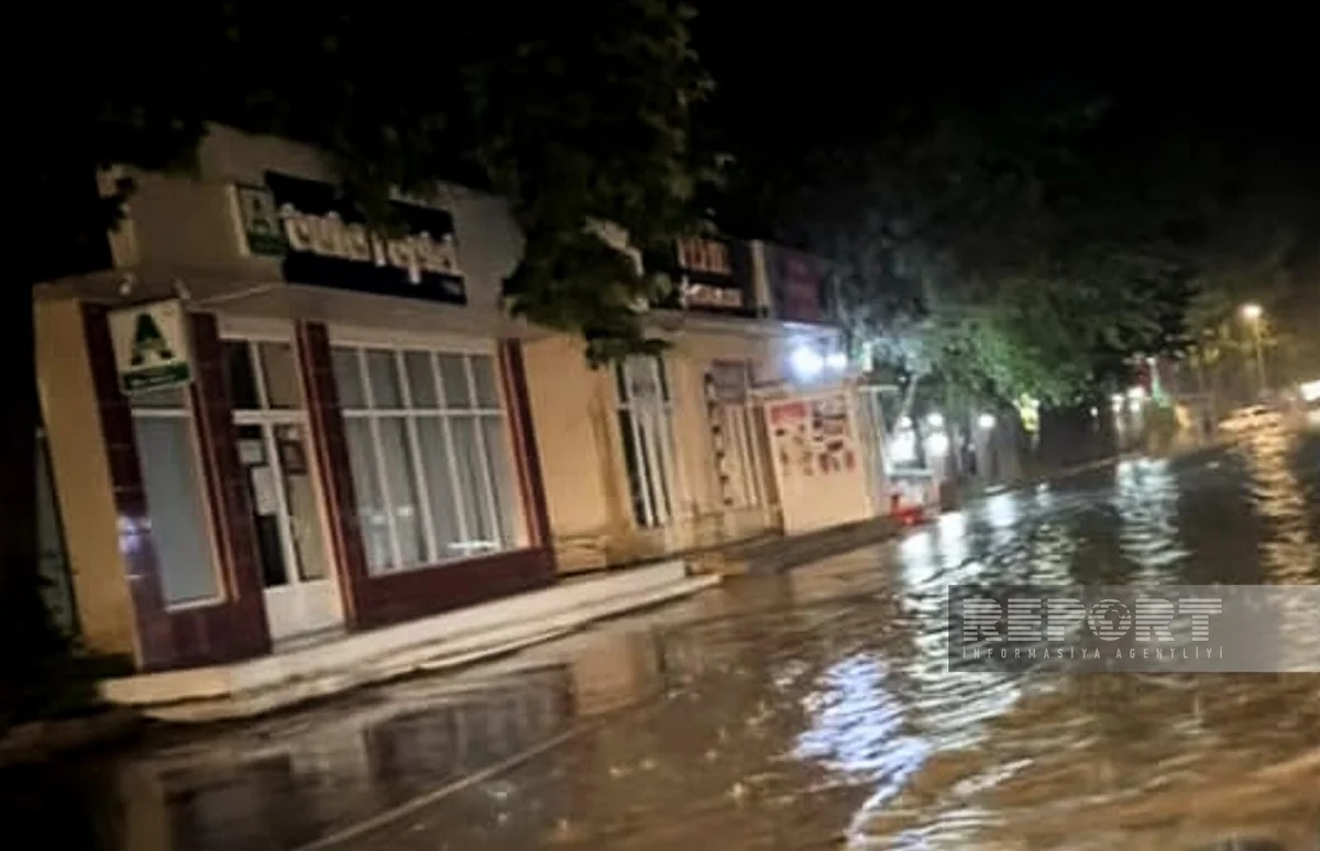 Leysan yağışları Mingəçevir və Yevlaxda fəsadlar yaradıb