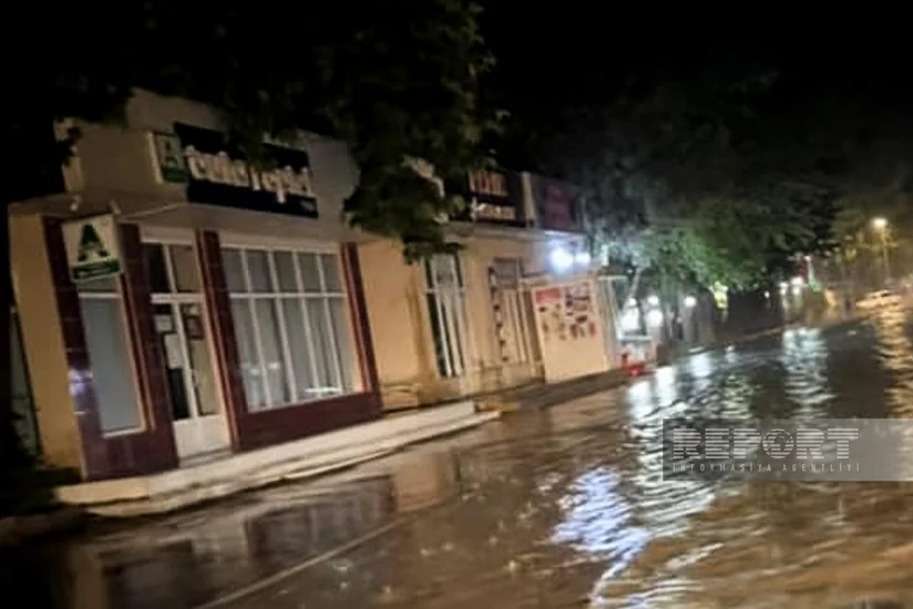 Leysan yağışları Mingəçevir və Yevlaxda fəsadlar yaradıb
