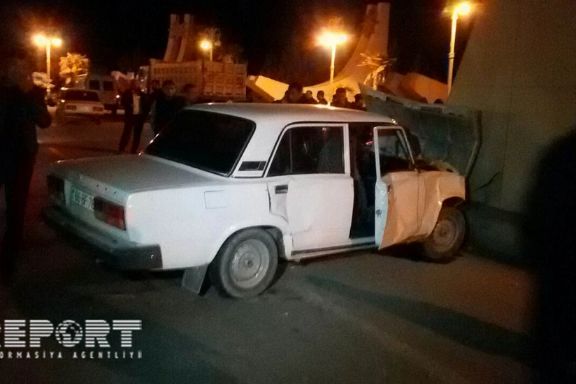 Goranboyda yol qəzası nəticəsində 1 nəfər xəsarət alıb