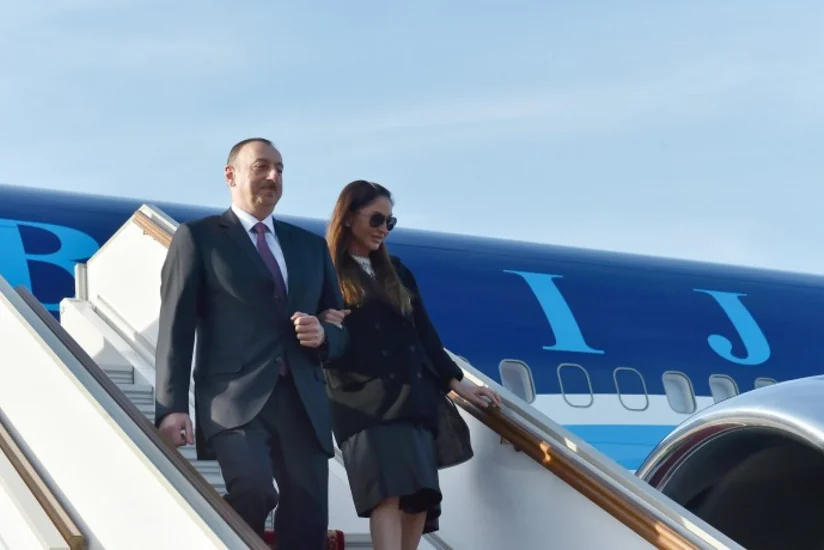Prezident İlham Əliyevin Rusiyaya işgüzar səfəri başlayıb - FOTO