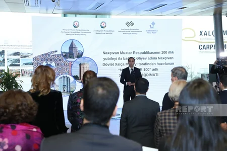 Bakıda Naxçıvan-100” xalçasının təqdimat mərasimi keçirilib