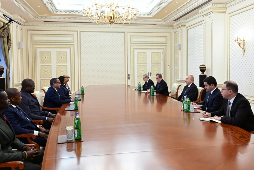 Prezident İlham Əliyev Qvineya-Bisaunun nümayəndə heyətini qəbul edib - YENİLƏNİB