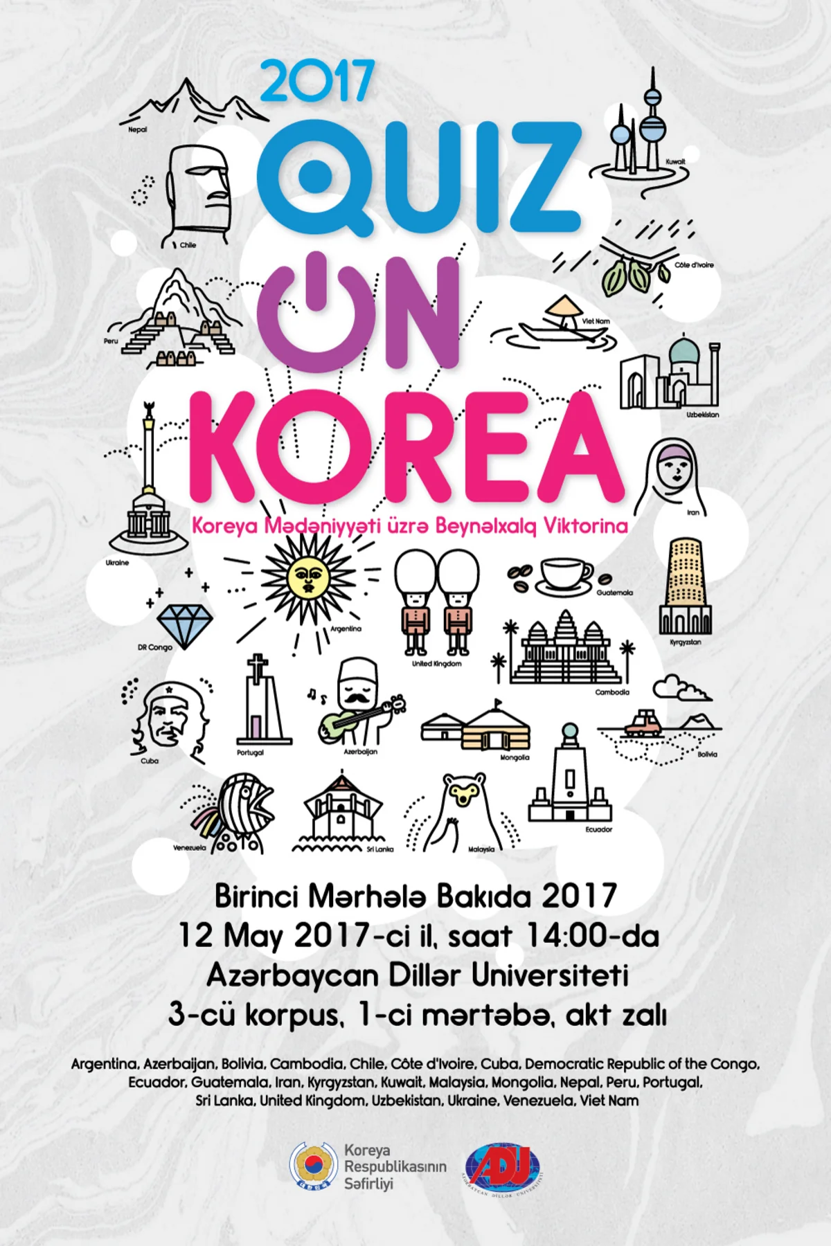 Cənubi Koreya səfirliyi Bakıda viktorina təşkil edəcək