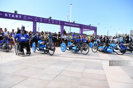 Heydər Əliyev Fondunun təşəbbüsü ilə keçirilən “Bakı Marafonu 2024” start götürüb