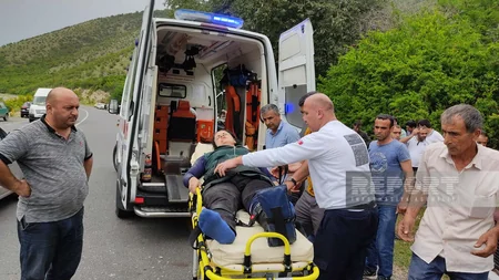 Şəkidə yol qəzası olub, 3 nəfər xəsarət alıb
