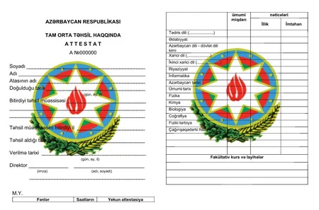Yeni attestatlar belə olacaq - FOTO