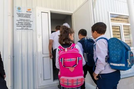 Daşkəsəndə inşa edilən yeni məktəb binası istifadəyə verilib