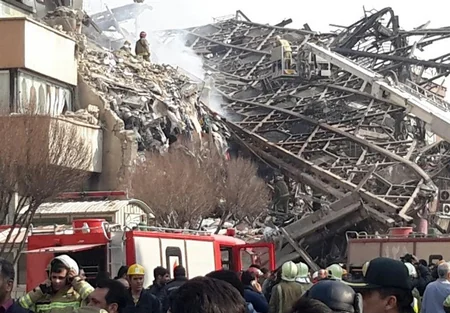 Death toll now reaches 50 at high-rise building's collapse in Tehran - VIDEO - UPDATED
