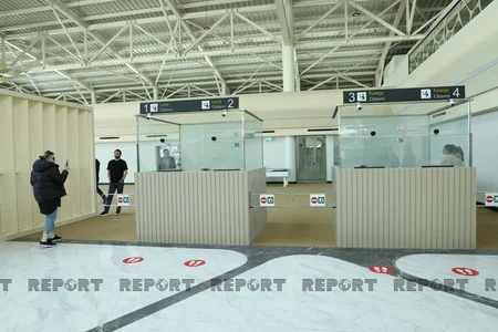 Gürcüstan nümayəndə heyəti Füzuli hava limanında olub