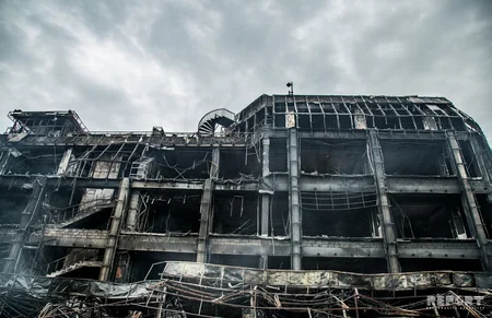 В ТЦ Diqlas сгорела территория площадью 17 тыс. квадратных метров - ФОТОРЕПОРТАЖ