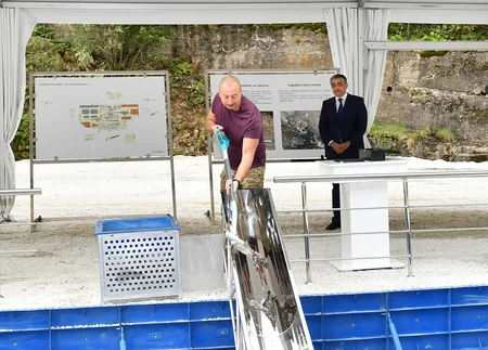 Kəlbəcərdə “İstisu” mineral su zavodunun təməli qoyulub