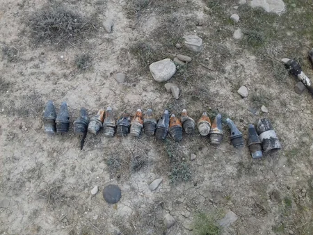 ANAMA Xızıda 98 ədəd partlamamış hərbi sursat tapıb