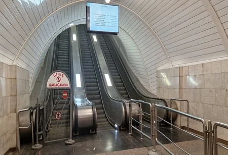 “Cəfər Cabbarlı” metrostansiyasında eskalatorun əsaslı təmirinə başlanılıb