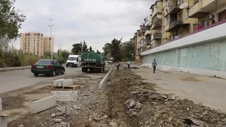 Bakının Cavanşir küçəsi təmir edilir