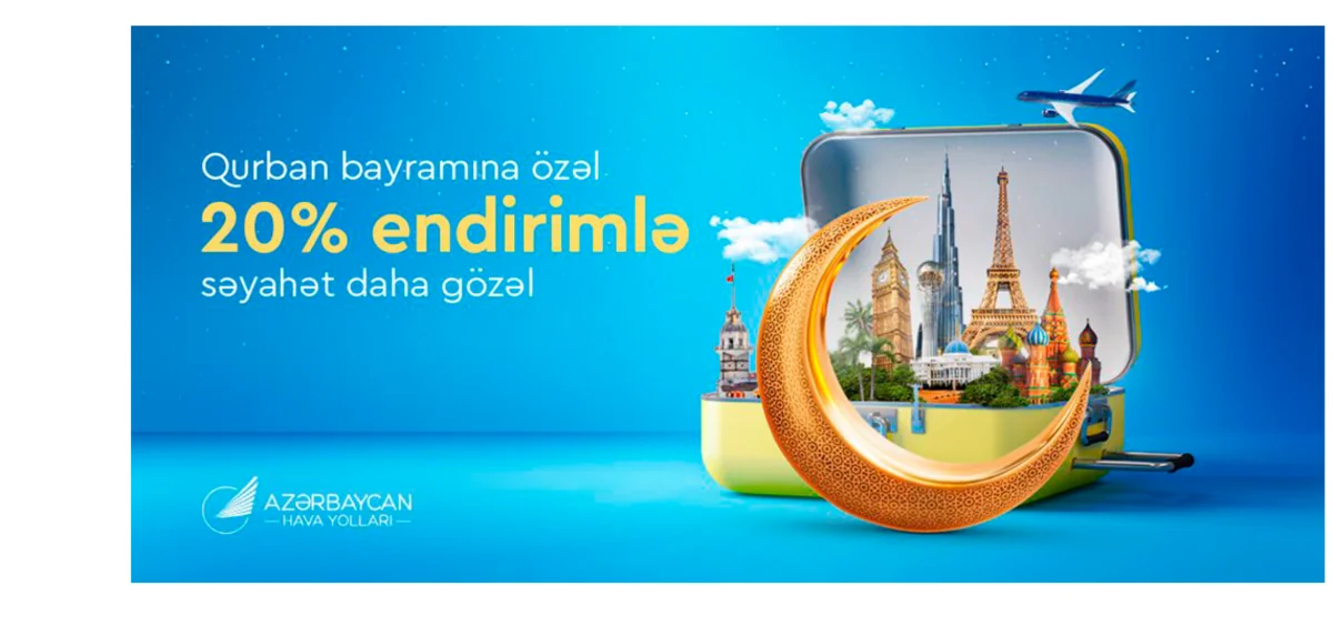 AZAL Qurban bayramı ilə bağlı aviabiletlərə 20 %-lik endirim elan edib