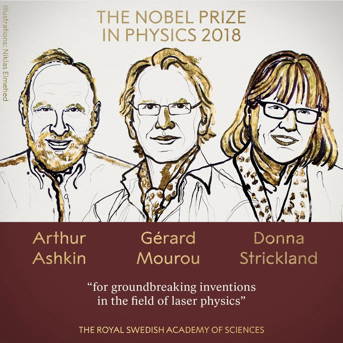 Nobel Prize in Physics awarded for discovery in laser physics