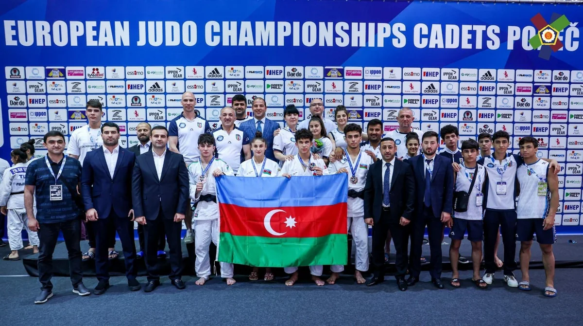Azərbaycan cüdoçuları Avropa çempionatında komanda hesabında birinci yeri tutub